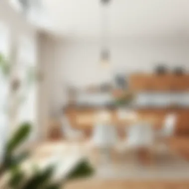 Stylish dining area with Scandinavian influences