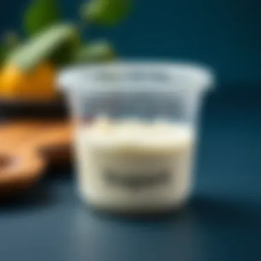 Importance of Sealing Close-up of a sealed yogurt container