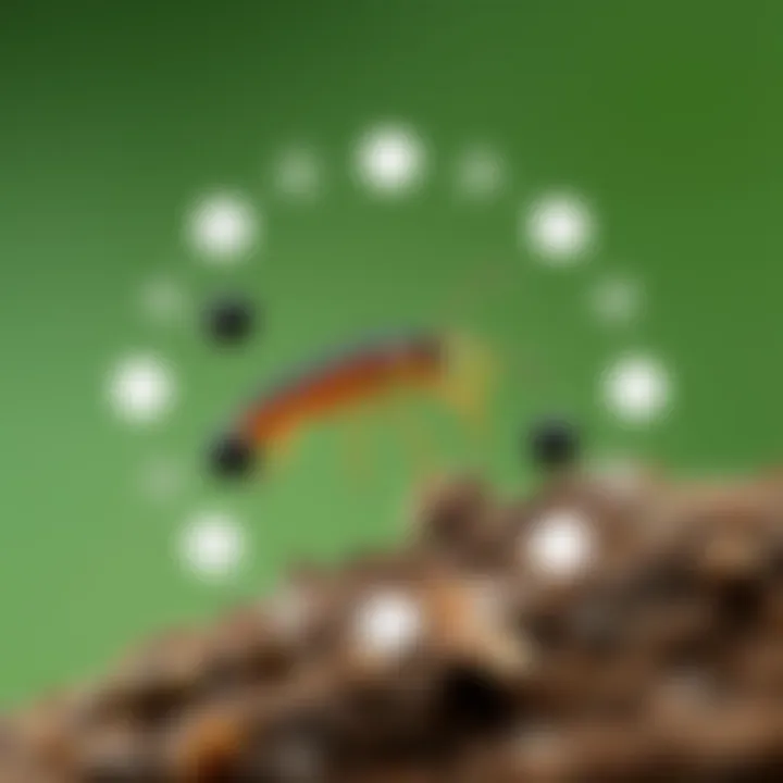 Life Cycle of a Springtail Infographic depicting the life cycle of a springtail