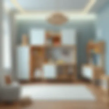 Innovative space-saving furniture for baby room