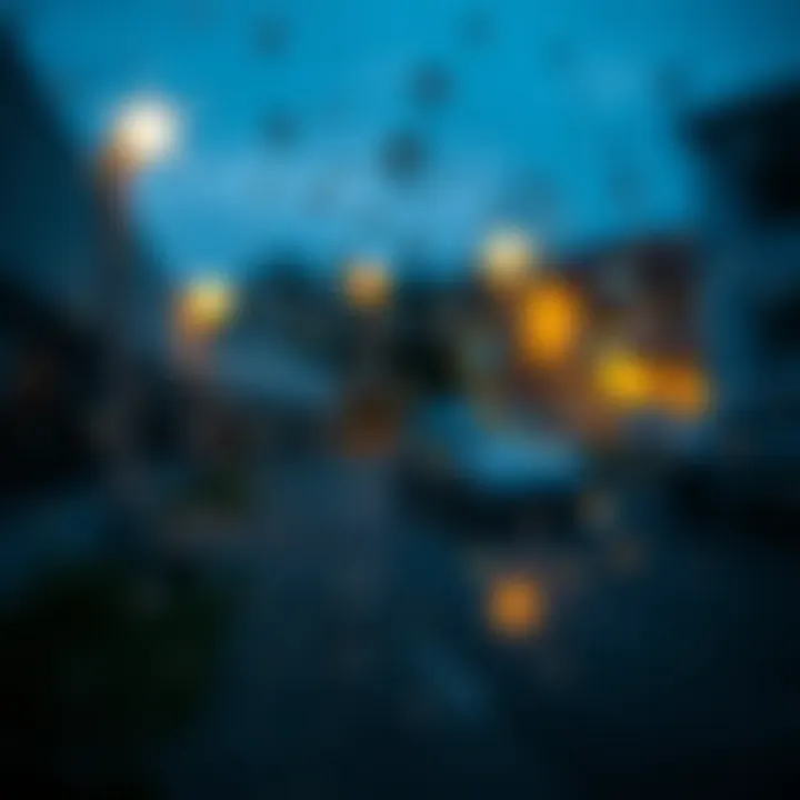 Water-Repellent Glass Surface Close-up of water-repellent glass surface reflecting light