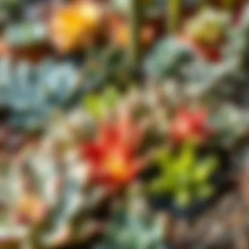 A Beautiful Succulent Display A diverse collection of healthy succulents in various shapes and colors