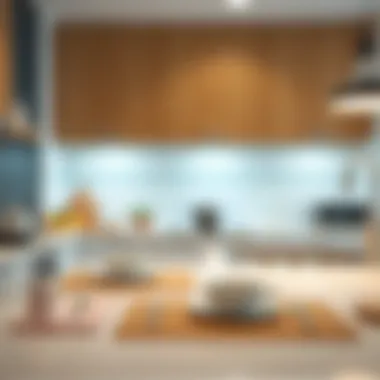 Modern kitchen scene highlighting functional placemat use