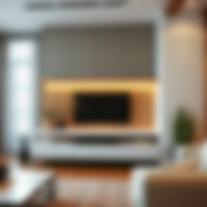 Minimalist Design for Space Efficiency Minimalist TV unit design showcasing space-saving solutions