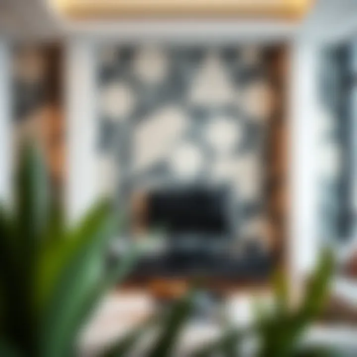 Modern geometric wallpaper for stylish decor