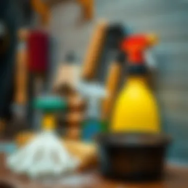 Tools and materials for wall cleaning