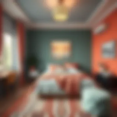 Trendsetting Color Combinations for Bedrooms Trendy bedroom featuring a unique color combination