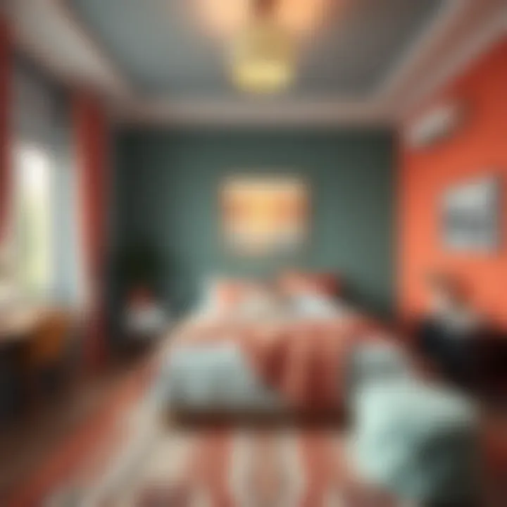 Trendsetting Color Combinations for Bedrooms Trendy bedroom featuring a unique color combination