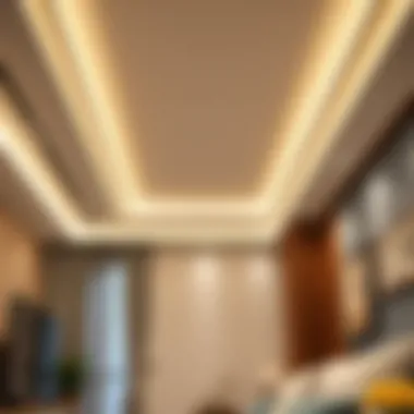 Sleek Modern Lighting Solutions Sleek modern ceiling with integrated lighting