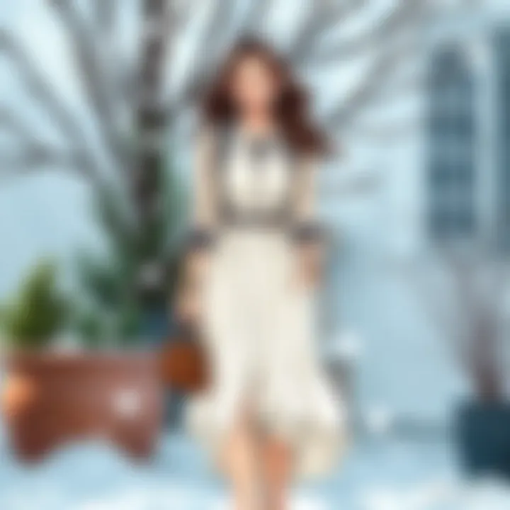 Creative layering ideas for summer dress in cold weather